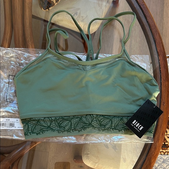 Bloch Tops - Bloch Z0157 Lace Crop Top